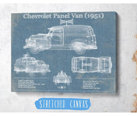 Cutler West Chevrolet Collection Chevrolet Panel Van 1951 Car Blueprint Vintage Auto Print