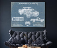 Cutler West Chevrolet S10 Pickup Vintage Blueprint Auto Print