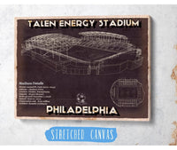 Cutler West Philadelphia Union F.C. -  Vintage Talen Energy Stadium MLS Soccer Print
