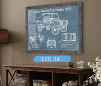 Cutler West Land Rover Collection 14" x 11" / Greyson Frame Land Rover Defender SVX Blueprint Vintage Auto Patent Print 845000209_65441