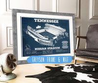 Cutler West Pro Football Collection 14" x 11" / Unframed Tennessee Titans Nissan Stadium - Vintage Football Print 712523627_462