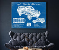 Cutler West Toyota Collection 1987 Toyota 4runner Vintage Blueprint Auto Print