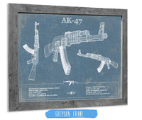 Cutler West 14" x 11" / Greyson Frame AK-47 Blueprint Vintage Gun Print 833110042-14"-x-11"38580