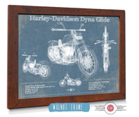 Cutler West Harley-Davidson Dyna Glide Blueprint Motorcycle Patent Print
