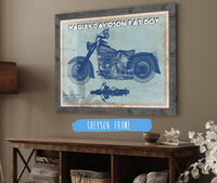 Cutler West 14" x 11" / Greyson Frame Harley-Davidson Fat Boy Blueprint Motorcycle Patent Print 835000029_64055