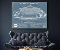 Cutler West College Football Collection Vintage Indiana Hoosiers Football - Memorial Stadium StadiumPrint