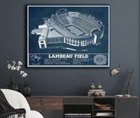 Cutler West Pro Football Collection Green Bay Packers - Lambeau Field Vintage Football Print