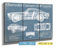 Cutler West Chevrolet Collection Chevrolet Camaro Z28 1976 Vintage Blueprint Auto Print