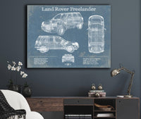 Cutler West Land Rover Collection Land Rover Freelander Vintage Blueprint Auto Print