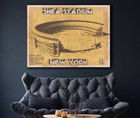 Cutler West Shea Stadium New York Giants NFL Vintage Football Print