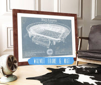 Cutler West Soccer Collection 14" x 11" / Walnut Frame & Mat BayArena Bayer Football Soccer Stadium Print 835000048_52305