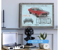 Cutler West Chevrolet Collection Chevrolet Chevelle SS Original Blueprint Art