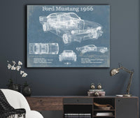 Cutler West Ford Collection Ford Mustang 1966 Original Blueprint Art