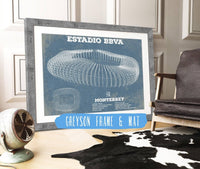 Cutler West Soccer Collection 14" x 11" / Greyson Frame & Mat Monterrey Vintage Estadio BBVA Soccer Print 833110141_57589