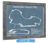 Cutler West Racetrack Collection Australian Grand Prix Formula One Blueprint Race Track Print