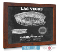 Cutler West Pro Football Collection Las Vegas Raiders Allegiant Stadium Vintage Football Print