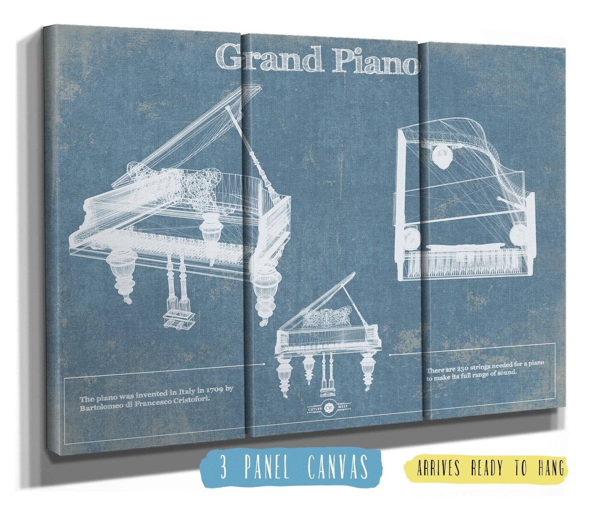 Cutler West Grand Piano Blueprint