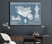 Cutler West Harley-Davidson FLHTCUI Ultra Classic Electra Glide Vintage Motorcycle Patent Print