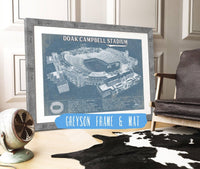 Cutler West College Football Collection 14" x 11" / Greyson Frame & Mat Florida State Seminoles Doak Campbell Stadium Vintage FSU College Football Team Color Art Print 933350148_55213