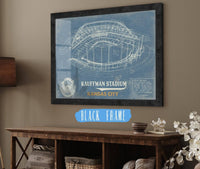Cutler West Baseball Collection 14" x 11" / Black Frame Kansas City Royals Kauffman Stadium Vintage Baseball Print 694509217-TOP