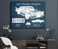 Cutler West Vehicle Collection 1961 Chrysler Newport Vintage Blueprint Auto Print