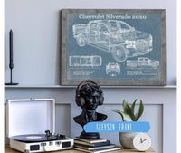 Cutler West Chevrolet Collection Chevrolet Silverado 2020 Blueprint Vintage Auto Patent Print