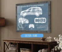 Cutler West Honda CR-V Touring (2020) Vintage Blueprint Auto Print