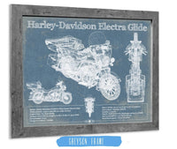 Cutler West Harley-Davidson FLHTCUI Ultra Classic Electra Glide Vintage Motorcycle Patent Print