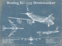 Cutler West Military Aircraft 14" x 11" / Unframed Boeing KC-135 Stratotanker Aviation Blueprint Print - Custom Pilot Name Can Be Added 833110168_47219