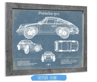 Cutler West Porsche Collection Porsche 911 Vintage Blueprint Auto Print
