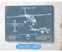 Cutler West Cessna Collection Cessna 177 (Cardinal) Vintage Blueprint Airplane Print