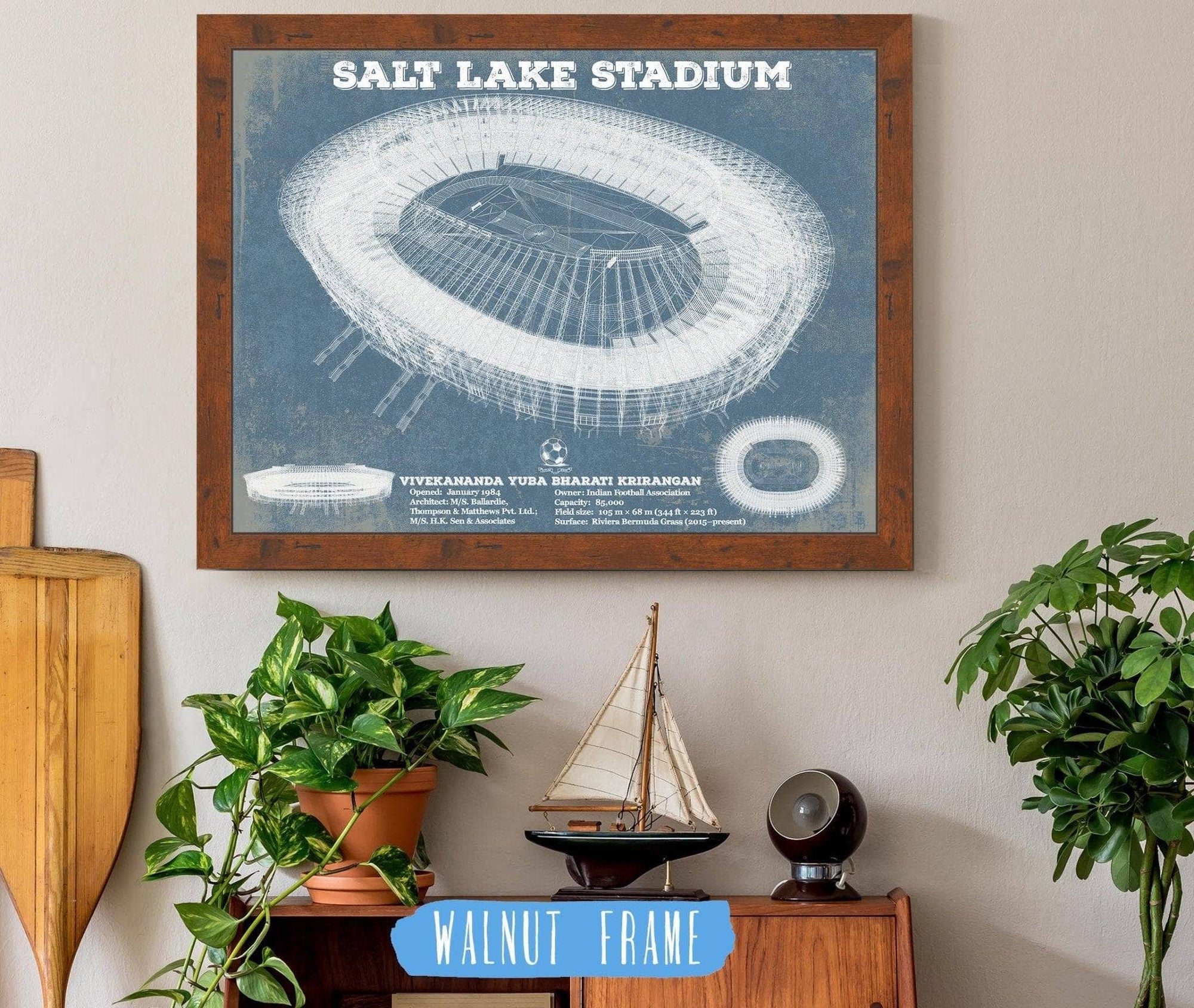 Cutler West India national football team - Salt Lake Stadium Soccer Print