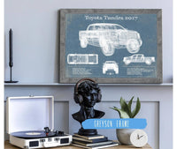 Cutler West Toyota Collection Toyota Tundra 2017 Vintage Blueprint Auto Print