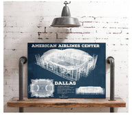 Cutler West Basketball Collection Dallas Mavericks - Vintage American Airlines Center NBA Print