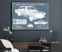 Cutler West Ford Collection 1962 Ford Consul Cortina Mark I Original Blueprint Art