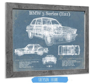 Cutler West Vehicle Collection 14" x 11" / Greyson Frame BMW 3 Series E21 Vintage Blueprint Auto Print 833110083_48084