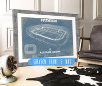 Cutler West Soccer Collection 14" x 11" / Greyson Frame & Mat Bayern Munich FC Vintage Allianz Arena Soccer Print 736980126_50593