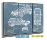 Cutler West Land Rover Collection 48" x 32" / 3 Panel Canvas Wrap Land Rover Freelander Vintage Blueprint Auto Print 833110116_75425