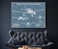 Cutler West Piper PA-28 Cherokee Original Blueprint Art