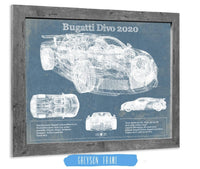 Cutler West Vehicle Collection Bugatti Divo 2020 Vintage Sports Car Print