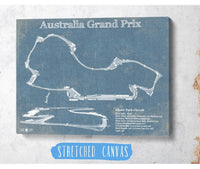 Cutler West Racetrack Collection Australian Grand Prix Formula One Blueprint Race Track Print