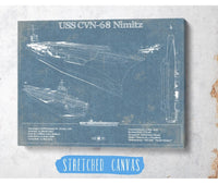 Cutler West Naval Military USS Nimitz CVN-68 Aircraft Carrier Blueprint Original Military