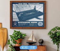 Cutler West Toronto Raptors 2019 NBA Champions Scotiabank Arena Vintage Basketball Print