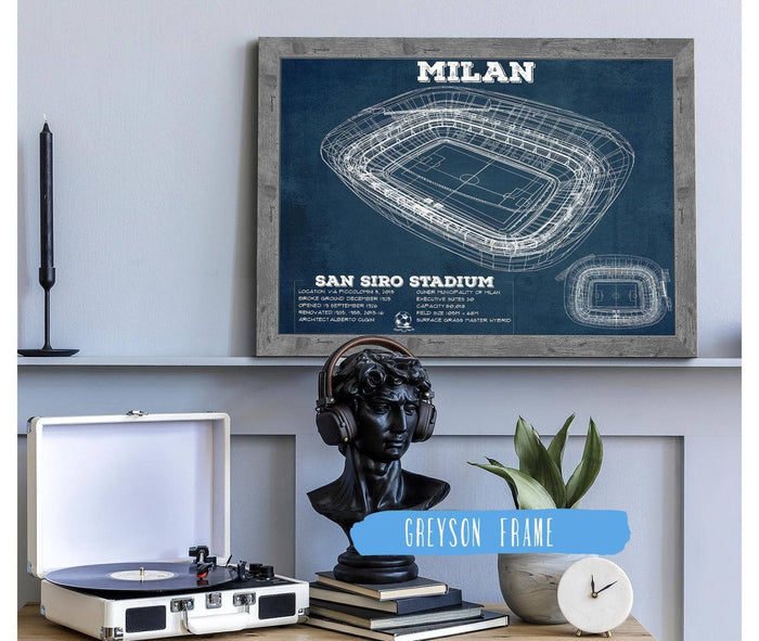Cutler West Soccer Collection AC Milan San Siro Stadium Soccer Print