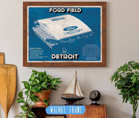 Cutler West Vintage Detroit Lions Ford Field Wall Art