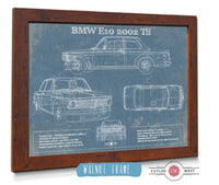 Cutler West Vehicle Collection BMW E10 2002 Tii Blueprint Vintage Auto Print