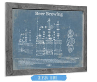 Cutler West Beer Brewing Blueprint Original Wall Art