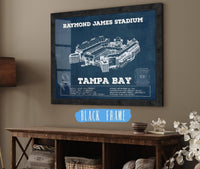 Cutler West Pro Football Collection 14" x 11" / Black Frame Vintage Tampa Bay Buccaneers - Raymond James Stadium Print 720512875-14"-x-11"29401