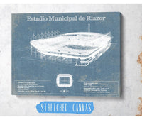 Cutler West Soccer Collection Estadio Municipal De Riazor Stadium Blueprint Vintage Soccer (Football) Print