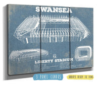 Cutler West Soccer Collection 48" x 32" / 3 Panel Canvas Wrap Swansea City Football Club- Liberty Stadium Soccer Print 730702222_74897